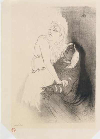 Sarah Bernhardt dans Phèdre - Henri de Toulouse Lautrec